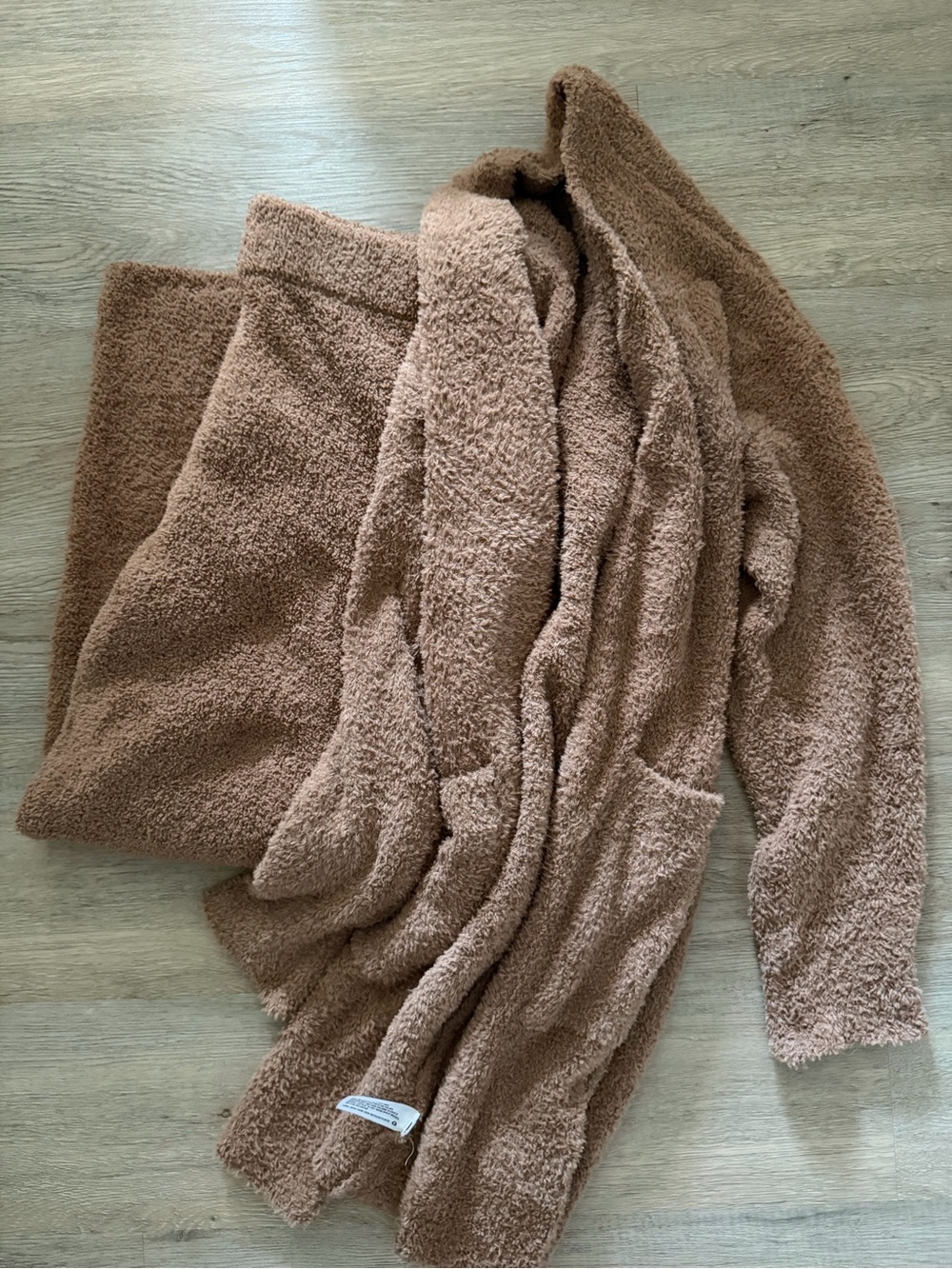 stars above Cozy Brown Sherpa cardigan & pant
